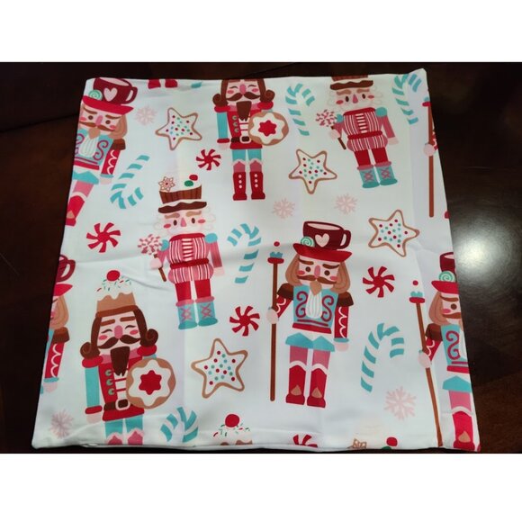 Nutcracker Christmas Pillow Cover Soft Decorative Accent Case Xmas Holiday Decor - Picture 7 of 10